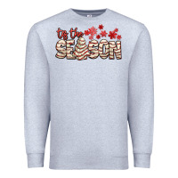 Tis The Season With Christmas Cake Premium Sweatshirt | Teevron