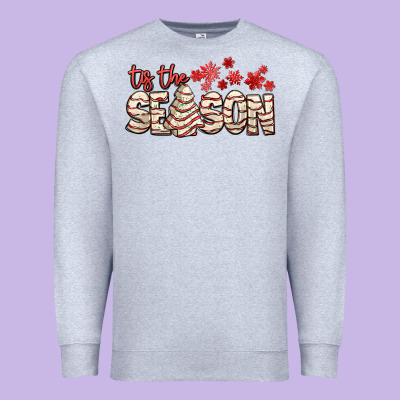 Tis The Season With Christmas Cake Premium Sweatshirt Designed By Adodesignshop