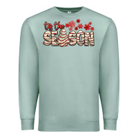 Seafoam tis the season with christmas cake Premium Sweatshirt - AdoDesignShop