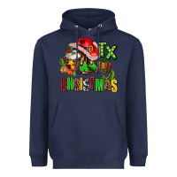 Navy tx christmas cowgirl Heavyweight Hoodie - AdoDesignShop