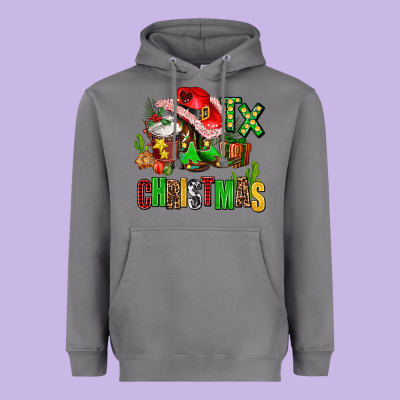 Tx Christmas Cowgirl Heavyweight Hoodie Designed By Adodesignshop
