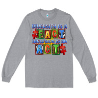 Heather Grey Diversity is a fact inclusion is an act Long Sleeve Tee - FaDigitalArtStudio