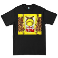 Black softball with leopard tumbler tbs Premium Tee - TumblerDesignByShophia