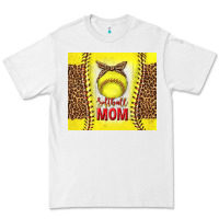 White softball with leopard tumbler tbs Premium Tee - TumblerDesignByShophia