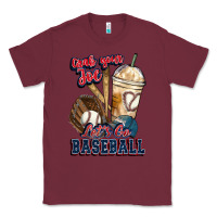Burgundy Grab your joe lets go baseball Classic Tee - HowdyJamesFarm