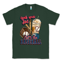 Sports Green Grab your joe lets go baseball Classic Tee - HowdyJamesFarm