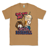Toasted Coconut Grab your joe lets go baseball Classic Tee - HowdyJamesFarm