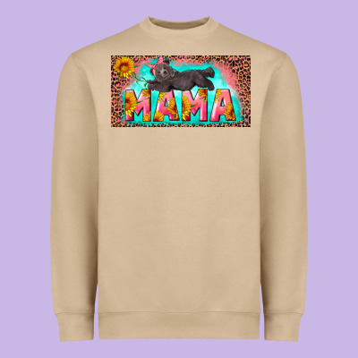 Mama With Baby Bear And Leopard License Plate Heavyweight Sweatshirt Designed By Artiststas