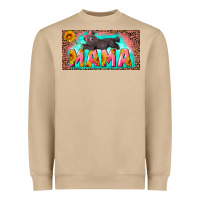 Mushroom mama with baby bear and leopard license plate Heavyweight Sweatshirt - Artiststas