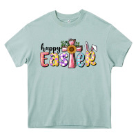 Arona Happy Easter With Cross Heavy Core Tee - RanaPortraitStore