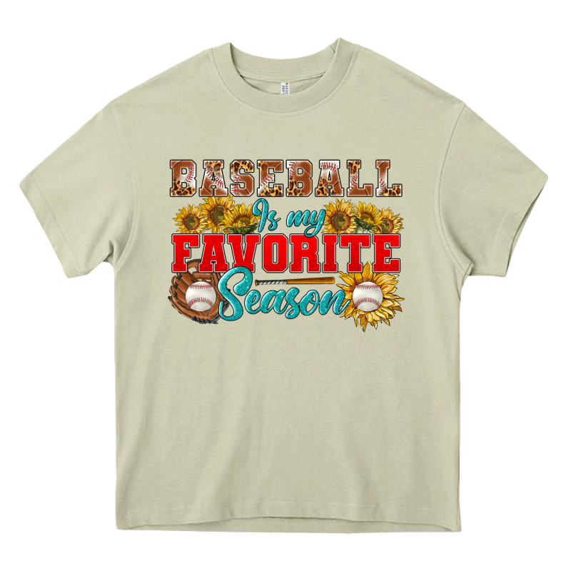Baseball Is My Favorite Season Heavy Core Tee by NancyCooperArtShop | Teevron