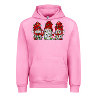 Fuchsia Pink gnome with christmas lights Urban Hoodie - JahusDesignShop