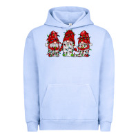 Pigment Grape Ice gnome with christmas lights Urban Hoodie - JahusDesignShop