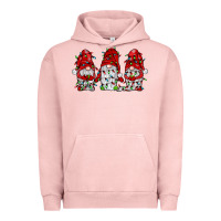 Pigment Salmon gnome with christmas lights Urban Hoodie - JahusDesignShop