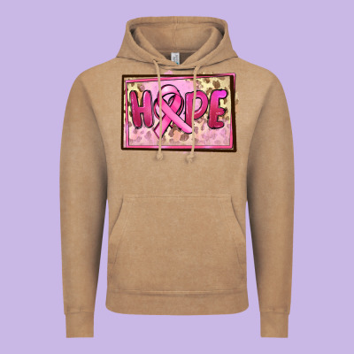 Hope Breast Cancer Vintage Hoodie Designed By Fadigitalartstudio