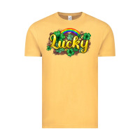 Vintage Mustard Lucky St. Patrick's Day Vintage Tee - HowdyJamesFarm