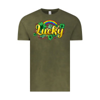 Vintage Olive Lucky St. Patrick's Day Vintage Tee - HowdyJamesFarm