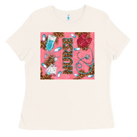 Bone pink glitter nurse Ladies Tee - TumblerDesignByShophia