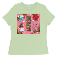 Matcha pink glitter nurse Ladies Tee - TumblerDesignByShophia