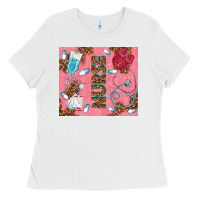 White pink glitter nurse Ladies Tee - TumblerDesignByShophia