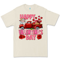 Bone Happy Valentine's day red truck Premium Tee - HowdyJamesFarm