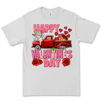 Dove Grey Happy Valentine's day red truck Premium Tee - HowdyJamesFarm