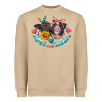 Mushroom hogs and kisses pigs Heavyweight Sweatshirt - Artiststas