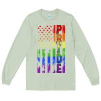 Matcha lgbtq pride american flag Long Sleeve Tee - FaDigitalArtStudio