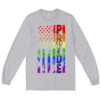 Moon Dust lgbtq pride american flag Long Sleeve Tee - FaDigitalArtStudio