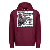 Burgundy Vintage Retro Anarchy Day Gift Premium Hoodie - maiPhamDesign
