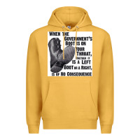 Mustard Vintage Retro Anarchy Day Gift Premium Hoodie - maiPhamDesign