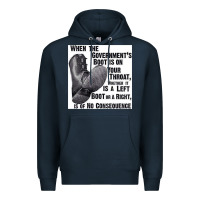 Navy Vintage Retro Anarchy Day Gift Premium Hoodie - maiPhamDesign