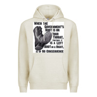 Oatmeal Heather Vintage Retro Anarchy Day Gift Premium Hoodie - maiPhamDesign