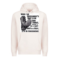 Pale Pink Vintage Retro Anarchy Day Gift Premium Hoodie - maiPhamDesign