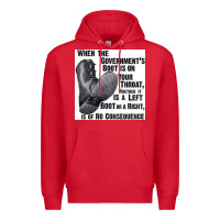 Red Vintage Retro Anarchy Day Gift Premium Hoodie - maiPhamDesign