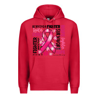 Cardinal survivor breast cancer ribbon Premium Hoodie - RanaPortraitStore