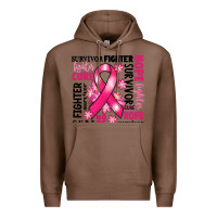 Chestnut survivor breast cancer ribbon Premium Hoodie - RanaPortraitStore