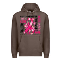 Coffee survivor breast cancer ribbon Premium Hoodie - RanaPortraitStore
