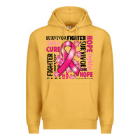 Mustard survivor breast cancer ribbon Premium Hoodie - RanaPortraitStore