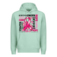 Seafoam survivor breast cancer ribbon Premium Hoodie - RanaPortraitStore