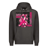 Smoke survivor breast cancer ribbon Premium Hoodie - RanaPortraitStore