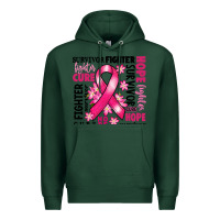 Sports Green survivor breast cancer ribbon Premium Hoodie - RanaPortraitStore