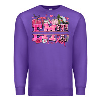 Purple emt cancer and fall Premium Sweatshirt - AdoDesignShop