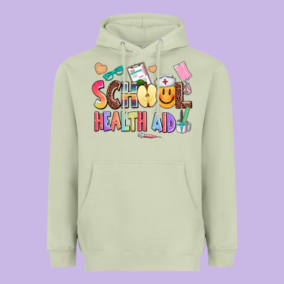 School Healt Aid Heavyweight Hoodie Designed By Adodesignshop