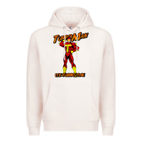 Pale Pink turbo man Premium Hoodie - maiPhamDesign