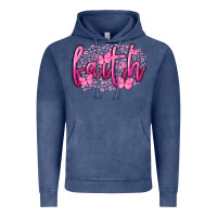 Vintage Denim Faith Breast Cancer Vintage Hoodie - FaDigitalArtStudio