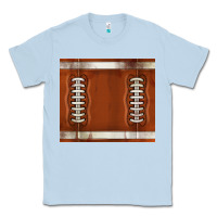Dusty Blue distressed american football pattern Classic Tee - TumblerDesignByShophia