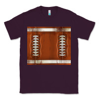 Plum distressed american football pattern Classic Tee - TumblerDesignByShophia