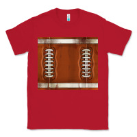 Red distressed american football pattern Classic Tee - TumblerDesignByShophia