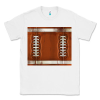 White distressed american football pattern Classic Tee - TumblerDesignByShophia